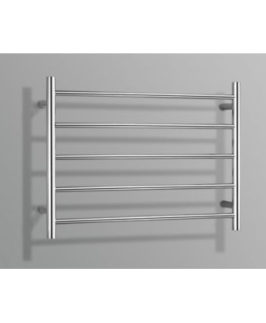 950*600mm Round 5 Bars Polished Stainless Steel 40 Watt Heated Towel Rail