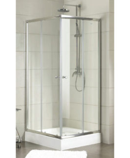 800 Corner Sliding Doors Framed Shower Screen Clear Toughened Glass