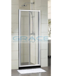 900 Bifold Wall to Wall Framed Shower Screen