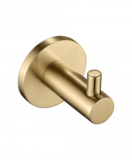 Robe Hook Brushed Gold - Mica