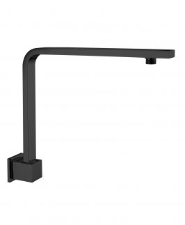 350*290*30mm Square Goose Neck Shower Arm Matte Black