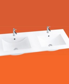 1200*460 Double Bowls Ceramic Basin Tops