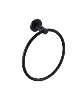 Hand Towel Ring Matte Black - Mica