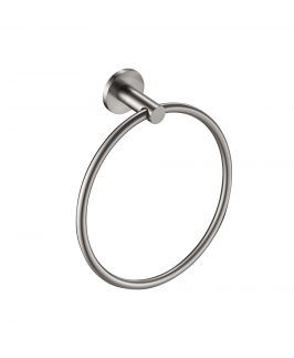 Hand Towel Ring Brushed Nickel - Mica