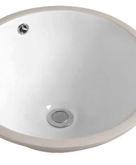 400*400*180mm Round Under Mount with Overflow Ceramic Basin - Reno