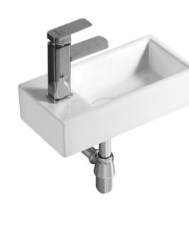 400*200*105mm Rectangle Wall Hung Ceramic Basin - Mini