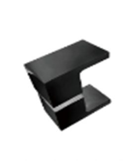 Frameless Shower Door Handle Square Matte Black Finish