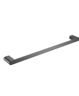 600mm Single Towel Rail Gun Metal Grey - Supra