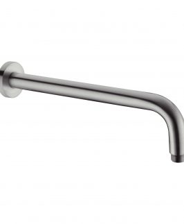 450mm Round Shower Arm Gun Metal Grey