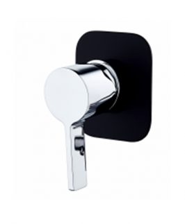 Wall Mixer Chrome and Matte Black - Vivo Noir