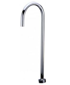 Round Floormount Bath Spout Chrome