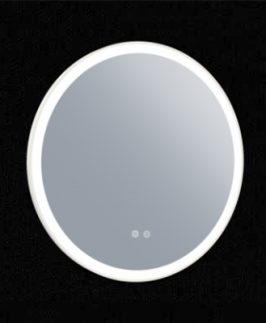 Remer Round Dimmable LED Mirror with Demister - Eclipse