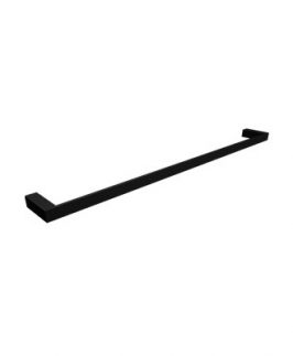 600mm Single Towel Rail Matte Black - Aero