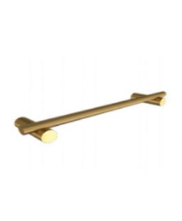 300mm Single Towel Rail Brushed Gold - Pillar