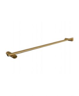 600mm Single Towel Rail Brushed Gold - Pillar