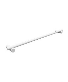 600mm Single Towel Rail Matte White - Pillar