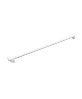 900mm Single Towel Rail Matte White - Pillar