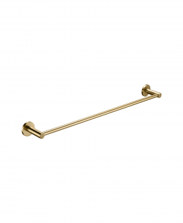 800mm Single Towel Rail Brushed Gold - Mica