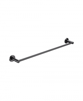 600mm Single Towel Rail Gun Metal Grey - Mica