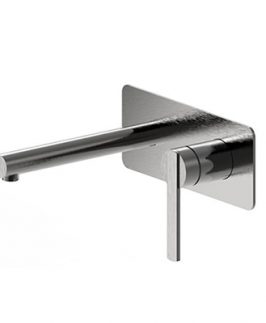 Shower Mixer With Spout Gun Metal Grey - Milan