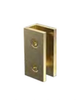 Frameless Shower 10mm Glass Bracket Brushed Gold Finish