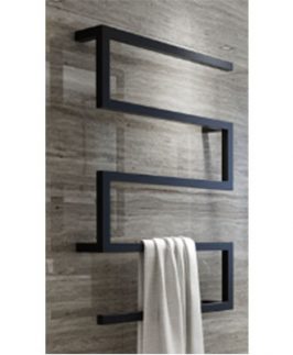 Z Style Square Towel Ladder Matte Black