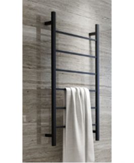 Square 6 Bars Towel Ladder Matte Black