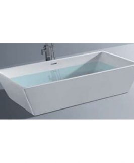 1500*800mm Gloss White Acrylic Freestanding Bath - Chase