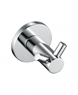 Double Robe Hook Chrome - Mica