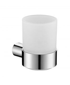 Single Toothbrush Holder Chrome - Round