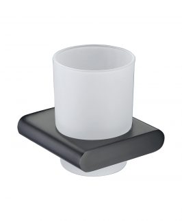 Single Toothbrush Holder Matte Black - Mia