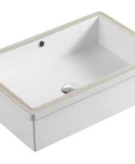 500*350*180mm Rectangle Under Mount with Overflow Ceramic Basin - Qubi II