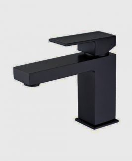 Square Solid Basin Mixer Matte Black - Deko