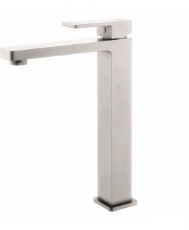 Tall Basin Mixer Brushed Nickel - Milos