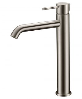 Tall Basin Mixer Brushed Nickel - Hali