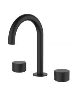 Basin Spindle Set Matte Black - Capri