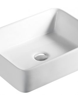 475*365*130mm Rectangle Above Counter Ceramic Basin - Sorrento