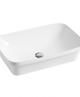 600*380*145mm Rectangle Semi-Insert Ceramic Basin - Milan