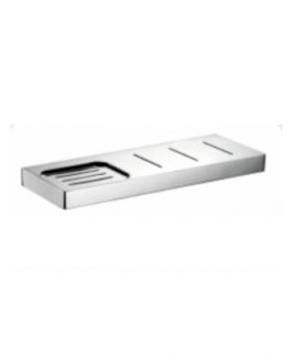 300mm Shower Shelf with Soap Dish Chrome