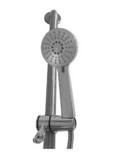 Commercial Disabled Easy-Hook Shower Head Holder and TP 7350 Handpiece with Elbow Chrome - Mobi Care