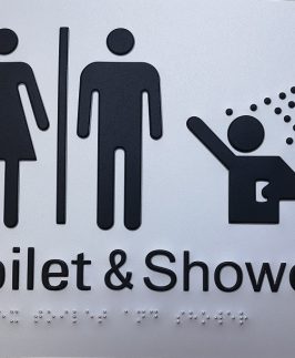 Commercial Sign - Toilet & Shower