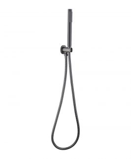 Round Hand Shower Gun Metal Grey