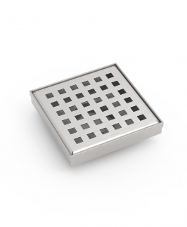 100mm Square Pattern Floor Drains - Builders