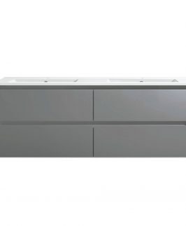 1500 Matte Grey Four Drawers Wall Hung Vanity Unit - Yoko