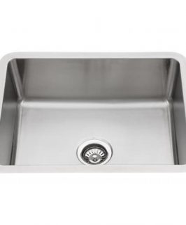 Stainless Steel Single Bowl Drop In/Undermount Kitchen Sink without Drainer 586*456*200mm