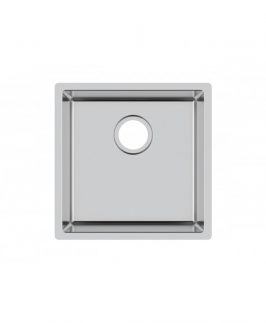 Stainless Steel Square Single Bowl Drop In/Undermount Kitchen Sink without Drainer 440*440*200mm