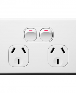 Double Power Outlet 250V 10A