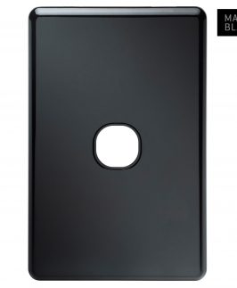 Matte Black 1 Gang Switch Plate