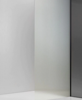 750*1500mm Narrow Reeded Fixed Bath Screen Panel