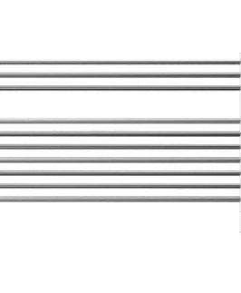 1000*690mm Jeeves Classic K Straight Round 10 Bars Polished Stainless Steel 200 Watt Heated Towel Rail